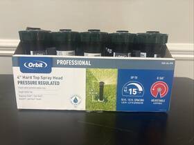 Orbit 80608 Professional 4 Inch Hard Top Pop-up Spray Adj Head Sprinkler Lot Of 25