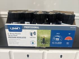 Orbit 80614 Professional 4 Inch Pop-up Spray Head Brass Nozzle 1/2 Circle Lot Of 40