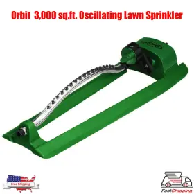 2741848 Orbit Irrigation Oscillating Lawn Sprinkler 3 000 Sq.ft. Adjustment For Coverage Control