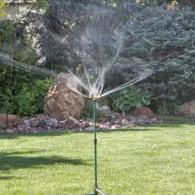 3-arm Orbit Irrigation 445017416469 Rotating Sprinkler On Telescoping Step Spike