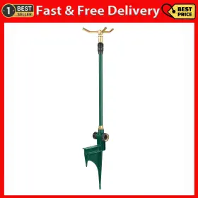 3-arm Orbit Irrigation 711181745245 Rotating Sprinkler On Telescoping Step Spike