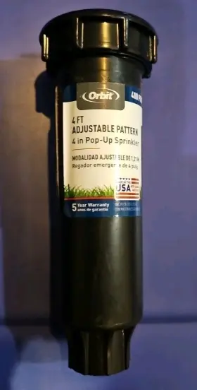 54580l Orbit Irrigation Products Inc 4ft Radius 4 Inch Adjustable Spray Pattern Pop Up Sprinkler Head 54580l Orbit Irrigation Products Inc 4ft Radius 4 Inch Adjustable Spray Pattern Pop Up Sprinkler Head
