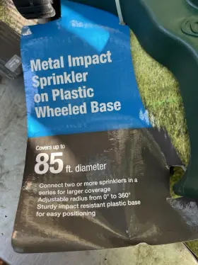 Sku228475 Orbit Premium Metal Impact Sprinkler On Plastic Base 228475 Covers 85 New 5