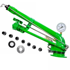 Sp-22v Ovdsf 2 Inch Farm Irrigation Sprinklers Tripod Sprinkler With Pressure Gauge 360 Adju