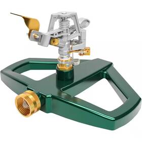 Oyezvary 313019212204 Heavy Duty Zinc Alloy Circular Impact Sprinkler With Metal Base Adjustable Cover