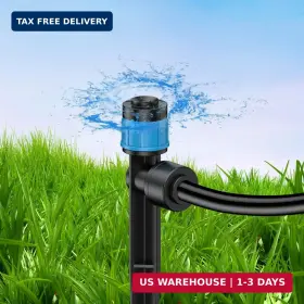 Emitters-4550-bl Pawfly 30 Pcs Push-to-fit Drip Irrigation Emitters With Adjustable 360 Degree Wa