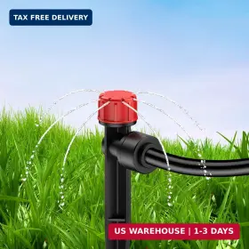 Emitters-4552-rd Pawfly 30 Pcs Push-to-fit Drip Irrigation Emitters With Adjustable Water Flow Ir Emitters-4552-rd Pawfly 30 Pcs Push-to-fit Drip Irrigation Emitters With Adjustable Water Flow Ir