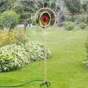 Lnn-pickmesh-2545 Pickmesh 41.4 Inch H Garden Sprinklers Stainless Steel Ornamental Sprinkler Motion Activat