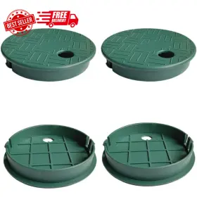 Pofuierkn 744759018373 4 Pack Valve Box Cover Lid 6 Inch Round Sprinkler System Irrigation Valv