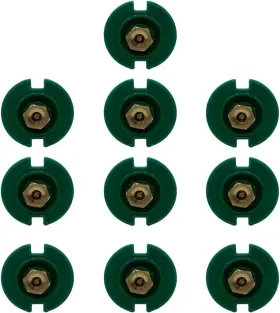 08-01-009 Poolzilla 10 Pack Plastic Pop-up Flush Head Sprinkler With Brass Full Pattern