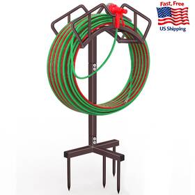 Qatsrin B0dp9ftx22 Heavy Duty Garden Hose Holder Detachable Water Storage Stand