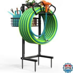 B0fh12p62x Qatsrin Upgraded Garden Hose Holder With Large Basket Heavy Duty Water Hol B0fh12p62x Qatsrin Upgraded Garden Hose Holder With Large Basket Heavy Duty Water Hol