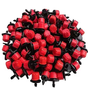 Qmoeh 445046615680 100 Pcs 1/4 Inch Adjustable Drip Irrigation Parts Drippers Qmoeh 445046615680 100 Pcs 1/4 Inch Adjustable Drip Irrigation Parts Drippers