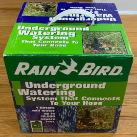 Rain Bird 077985000158 Underground Watering System 4 - R-50 Rotors Sprinklers And Timer New Set Rain Bird 077985000158 Underground Watering System 4 - R-50 Rotors Sprinklers And Timer New Set