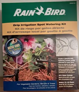 Rain Bird 077985088798 Hose End Drip Irrigation Spot Watering Kit Waters 15-25 Plants C4 Rain Bird 077985088798 Hose End Drip Irrigation Spot Watering Kit Waters 15-25 Plants C4