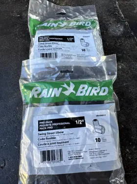Swgs050s Rain Bird 077985093839 Plastic Black Swing Pipe Elbow 1/2 Mpt X Fpt Lot Of 20