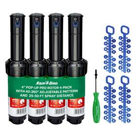 Rain Bird 077985098674 5000 Rotor With Nozzle Tree 4 Pack 1 X Of Black