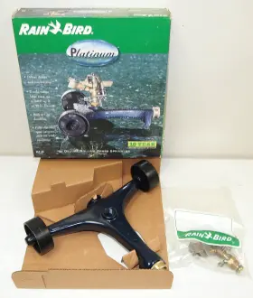 Plt-25 Rain Bird 077985732103 New Vtg 1998 Rainbird Inch Deluxe Rolling Brass Lawn Sprinkler #plt-25 Plt-25 Rain Bird 077985732103 New Vtg 1998 Rainbird Inch Deluxe Rolling Brass Lawn Sprinkler #plt-25
