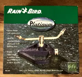 Rain Bird 077985732202 Platinum Deluxe Dual Arm Revolving Sprinkler Plt 10 New