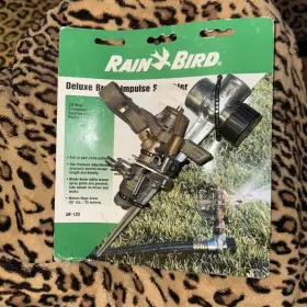 Sk-125 Rain Bird 143485 Deluxe Brass Impulse Sprinkler Head Nip Sk-125 Rain Bird 143485 Deluxe Brass Impulse Sprinkler Head Nip