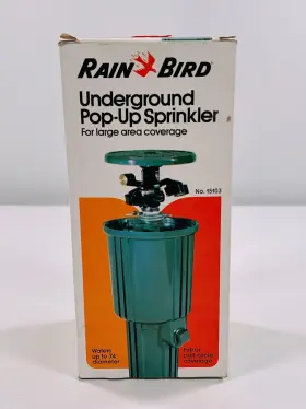 15103 Rain Bird Pop-up Sprinkler Nos Up To 74 Coverage Lawn Irrigation