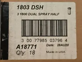 1803-dsh Rain Bird Case Of 18 1800 Series 3 Inch Half-circle 8-15 Ft. Pop-up Sprinkler