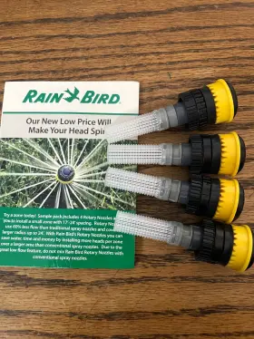 R17-24h Rain Bird 24rnq Lot Of 4 Rotary Nozzle 17ft To 24ft - Half Circle Arc Read