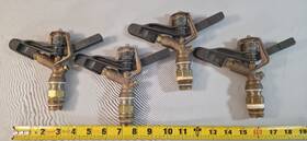 Rain Bird 30ep Bronze Impact Sprinkler Head Lot 4 3/4 Inch 5/32 Nozzle 30ws Base