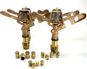 30tnt Rain Bird 4 New Hd 1970s #30tnt 3/4 Inch Brass Impact Sprinklers American