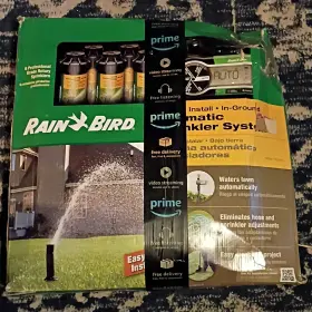 42i5c20911 Rain Bird In-ground Sprinkler System Kit Automatic Timer 6 Rotors 125 Ft