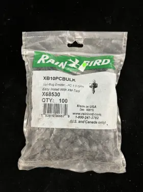 Xb-10pc-x68530 Rain Bird 753810006679 Xeri Bug Emitter 1.0 Gph Black 100 Pcs