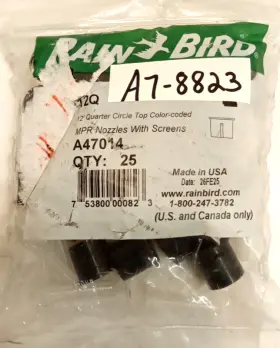 76a-12q Rain Bird Rainbird 12ft Quarter Circle Top Color Coded Mpr Nozzles With Screens 25pk