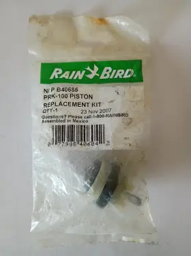 Prk-100 Rain Bird B40685 Piston Replacement Kit N/p For Valves. Free Shipping