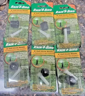 8hc1 Rain Bird Corporation-consumer Prd Spray Nozzle 8 Ft. Range Half Circle - 6 Pack