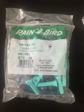 He-van-10 Rain Bird 25 Variable Arc Nozzles With Screens He-van-10 Rain Bird 25 Variable Arc Nozzles With Screens