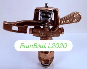 L2020 Rain Bird Vintage Rare 3/4 Inch Brass Impact Sprinkler Great For Collection