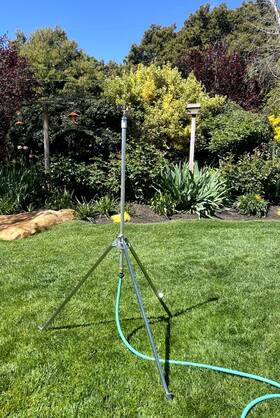 Rain Bird Si-y-vyr-66 Heavy Duty Tripod Sprinkler #25pj Tall Crop Cooling Model 9ft6 Inch