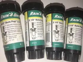 Sp25-q Rain Bird Lot Of 4 Sp25q 2-1/2 Inch Quarter Circle Sure Pop Up Sprinklers Sp25-q Rain Bird Lot Of 4 Sp25q 2-1/2 Inch Quarter Circle Sure Pop Up Sprinklers