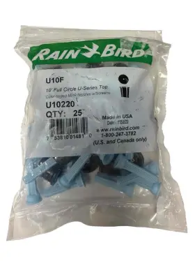 U10f Rain Bird 25 Pack 10ft Full Circle U Series Top Color Coded Mpr Nozzles