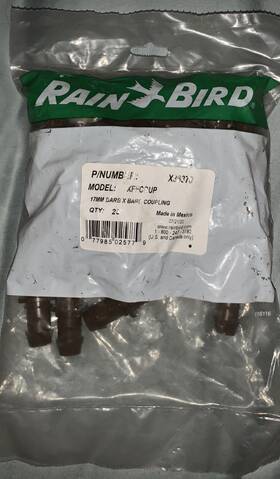 Rain Bird X36370 Rainbird Xff Coupling Bag Of 25 17mm Fittings Part #