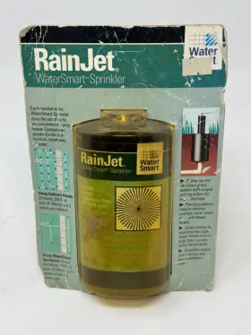 Rs-10f Rain Jet Rare Vintage Rainjet Water Smart Sprinkler Large Circle From 25ft- 34ft Rs-10f Rain Jet Rare Vintage Rainjet Water Smart Sprinkler Large Circle From 25ft- 34ft