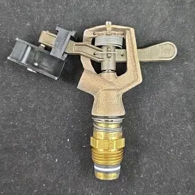 14vh Rainbird 1/2 Inch Inlet Full Circle Brass Wedge Drive Impact Sprinkler No Nozzle