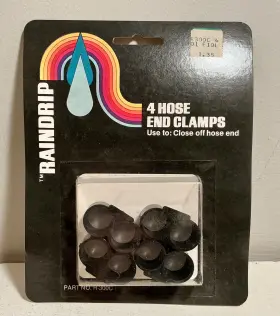 R-300c Raindrip Box Of 9 Nos Hose End Clamps 36 Total 8 Irrigation Drippers