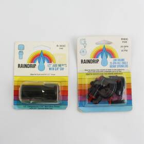 Raindrip R-303c Sprinkler Parts 1/2 Inch Hose End Plug Low Volume Rotary Sprinklers