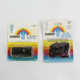 R-303c Raindrip Sprinkler Parts 1/2 Inch Hose End Plug Low Volume Rotary Sprinklers