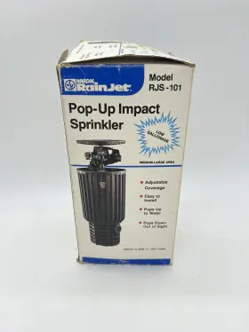 Rjs-101 Rainjet Vintage Hardie Rain Jet Pop-up Impact Sprinkler New Open Box