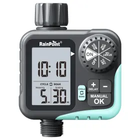 B0g7gtz4tz Rainpoint Sprinkler Timer - Cycle And Soak Hose For Garden With Automat