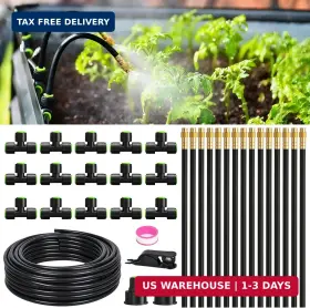 Pw-050 Rainpoint 50ft Drip Irrigation System Garden Watering Kit With 15pcs 360 Adjust
