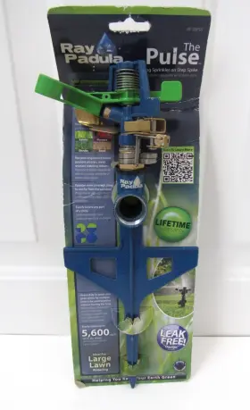 Ray Padula 879640000318 New Old Stock The Pulse Rp-mpss Metal Pulsating Sprinkler Step Spike