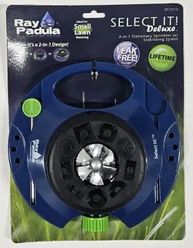 Ray Padula 879640004774 2 In 1 Plastic Stabilizing Sprinkler On In-series Base - Leak Free